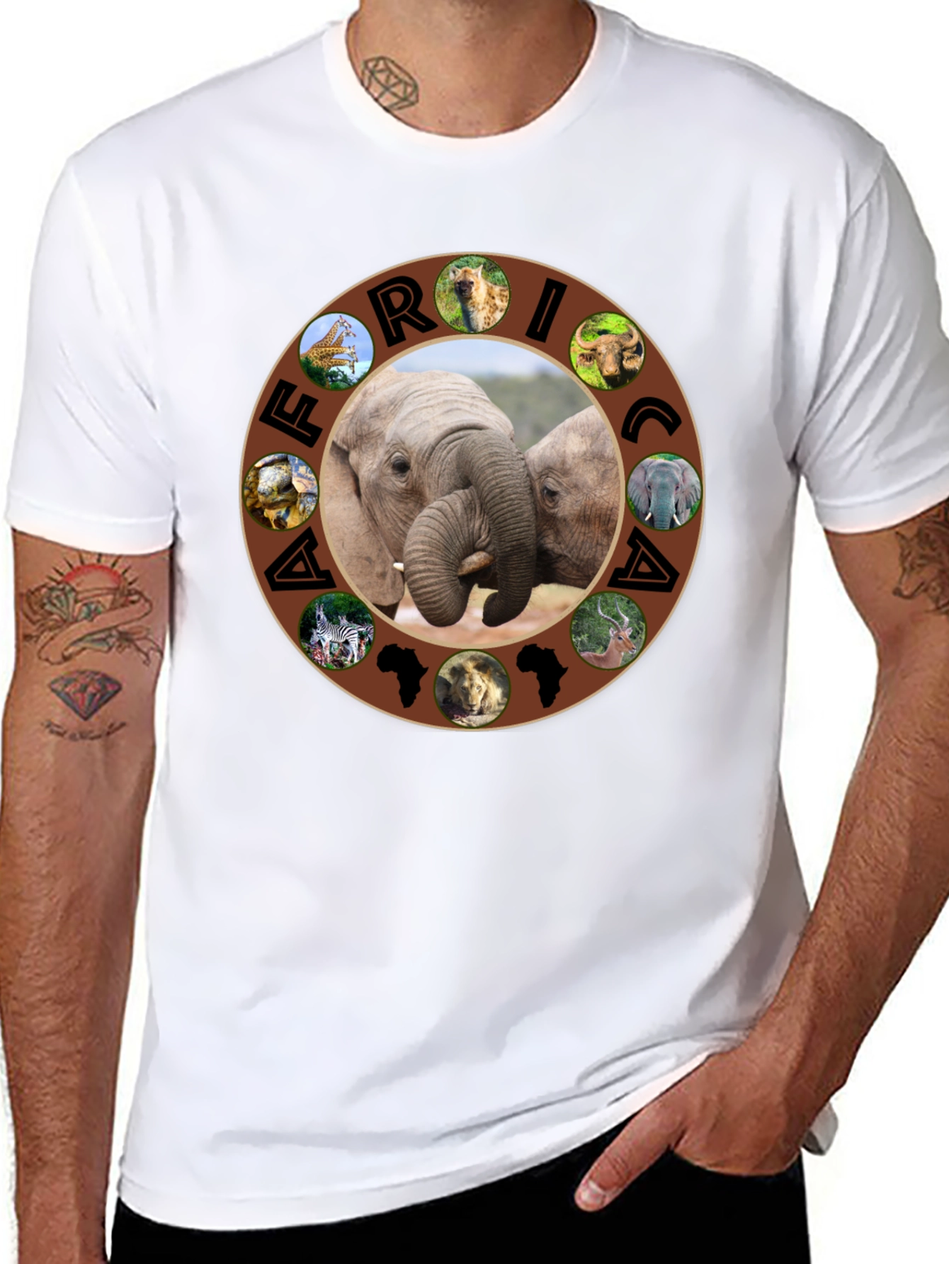 Africa Wildlife Mens T-Shirt