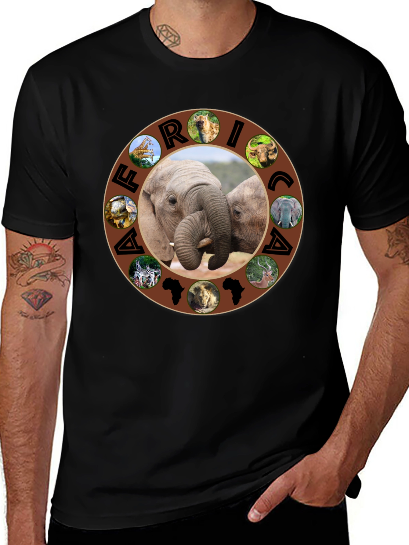Africa Wildlife Mens T-Shirt
