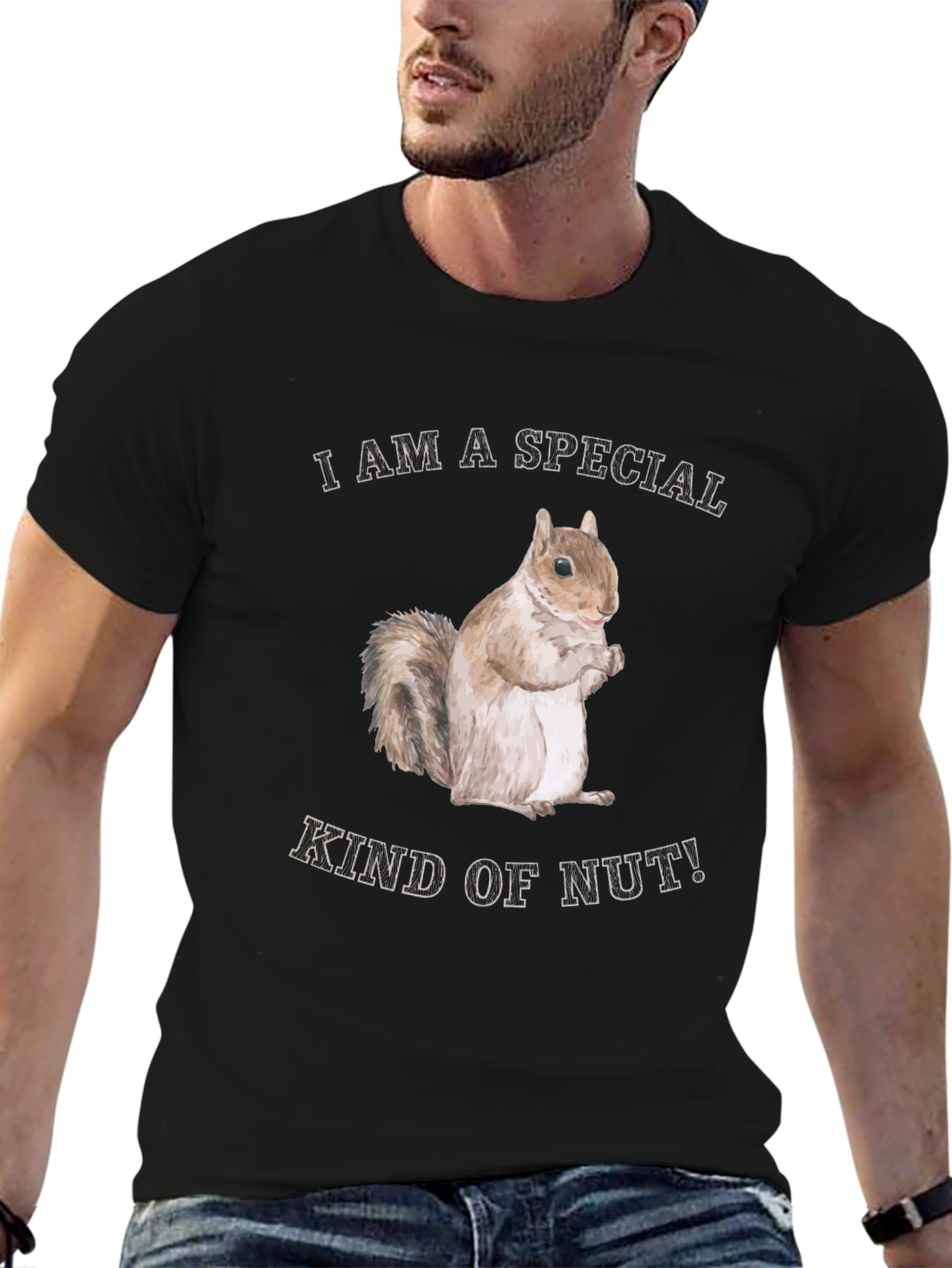 Funny Squirrel Special Kind of Nut Graphic T-Shirt