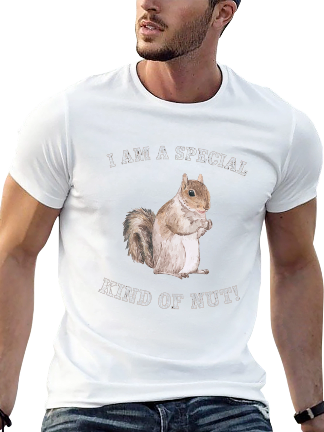 Funny Squirrel Special Kind of Nut Graphic T-Shirt