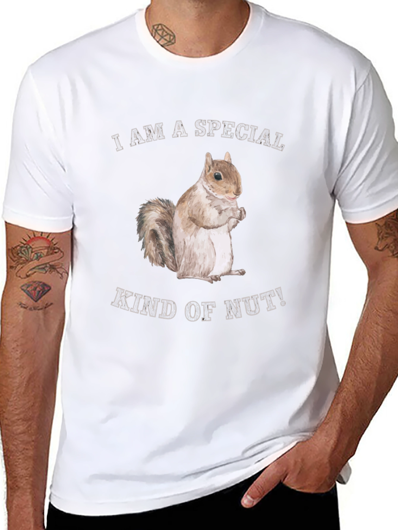 Funny Squirrel Special Kind of Nut Graphic T-Shirt