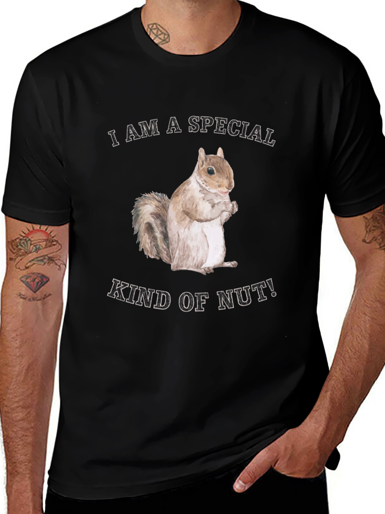 Funny Squirrel Special Kind of Nut Graphic T-Shirt