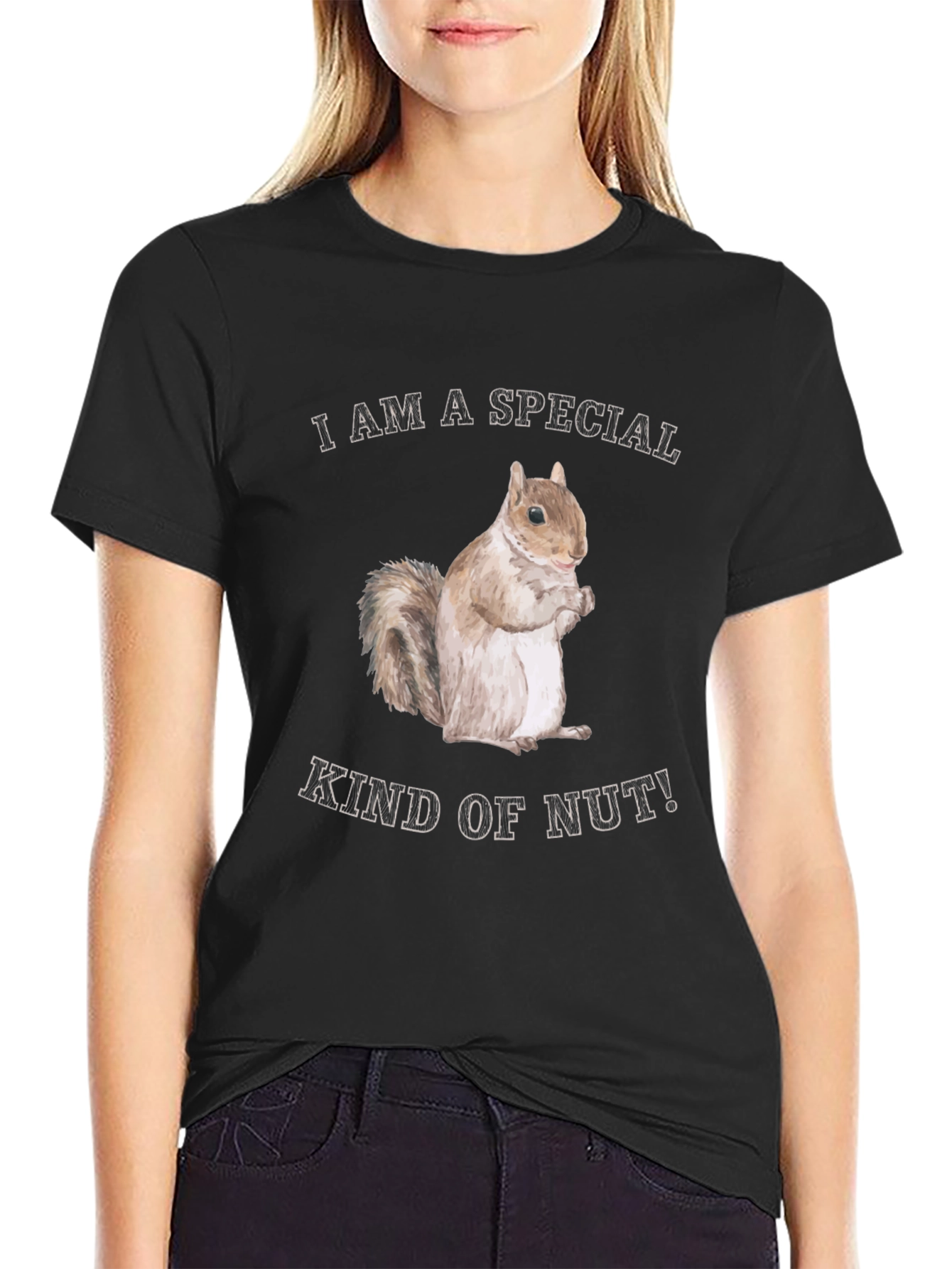 Funny Squirrel Special Kind of Nut Graphic T-Shirt