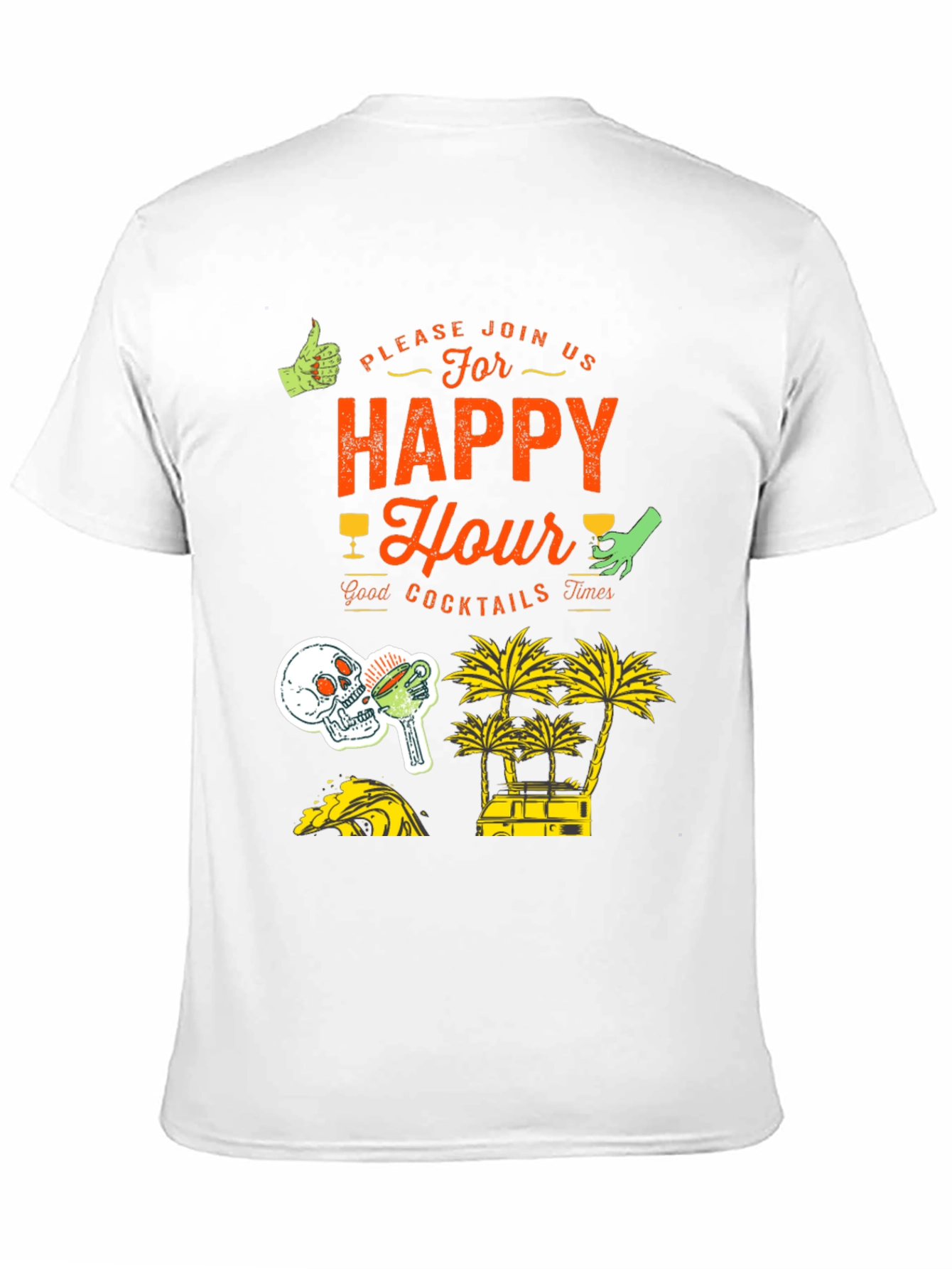 Happy Hour Graphic Print Tee