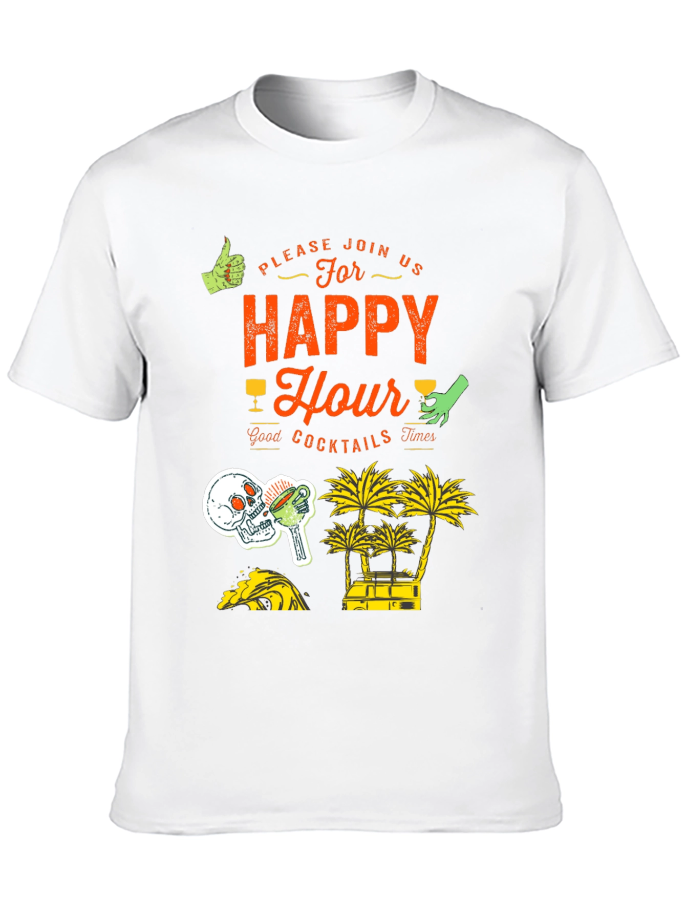 Happy Hour Graphic Print Tee