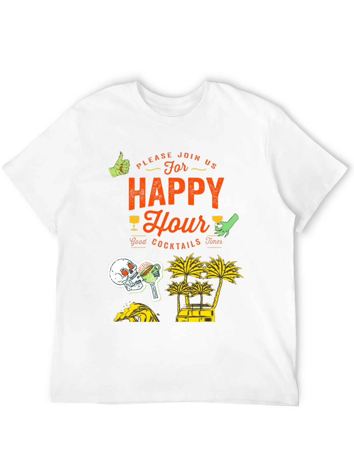 Happy Hour Graphic Print Tee
