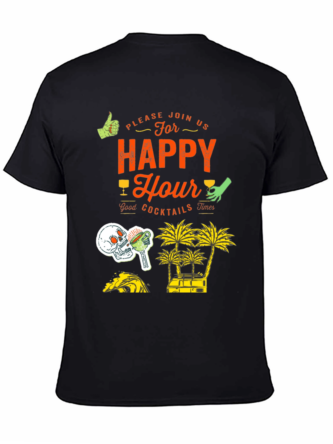 Happy Hour Graphic Print Tee