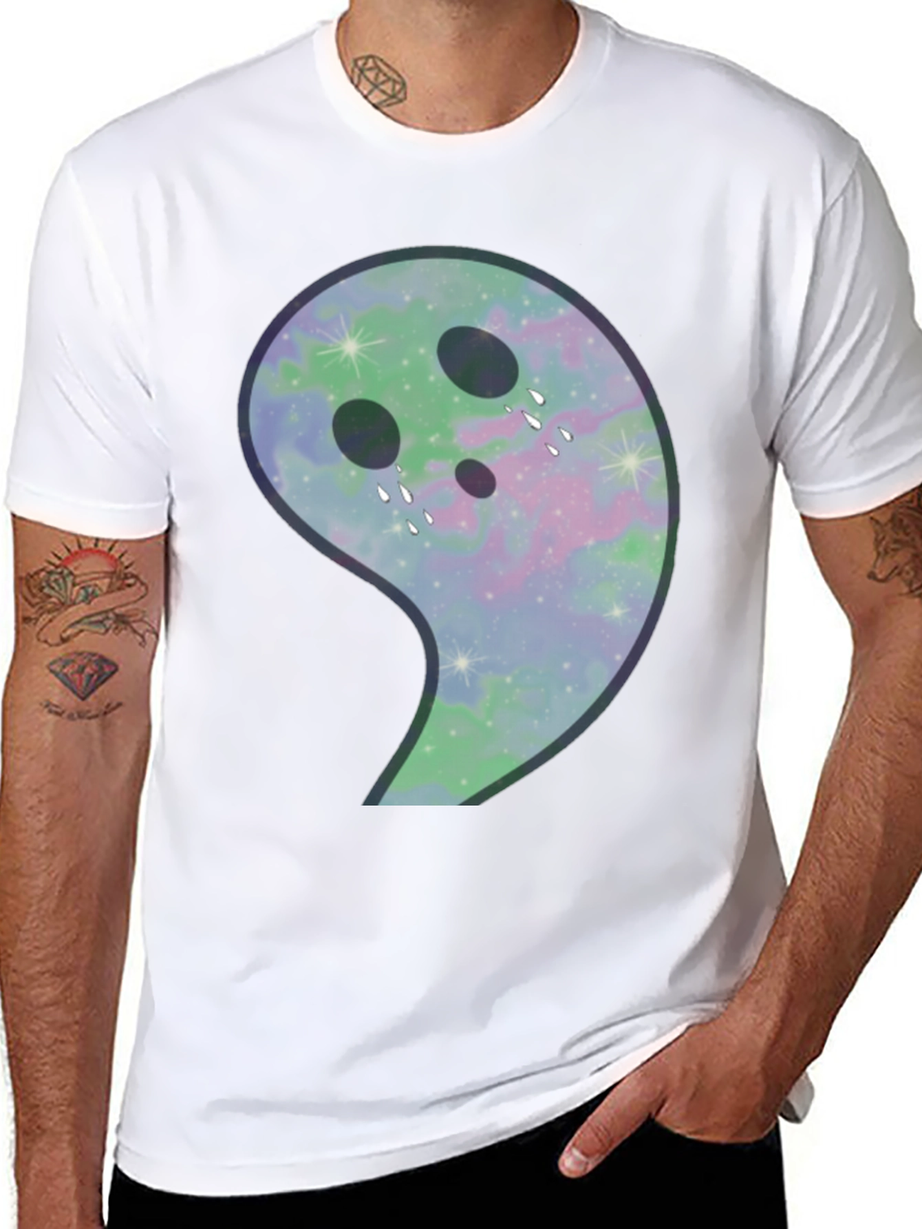 Galaxy Ghost Unisex T-Shirt