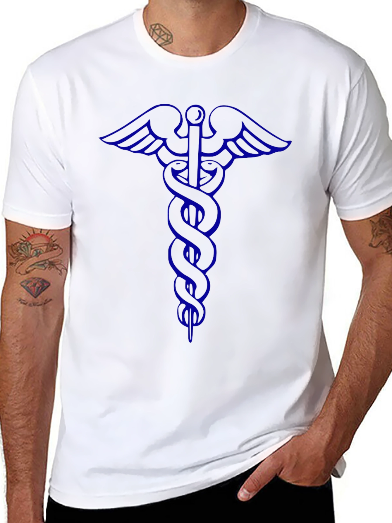 Caduceus T-Shirt - Medical Symbol Graphic Tee