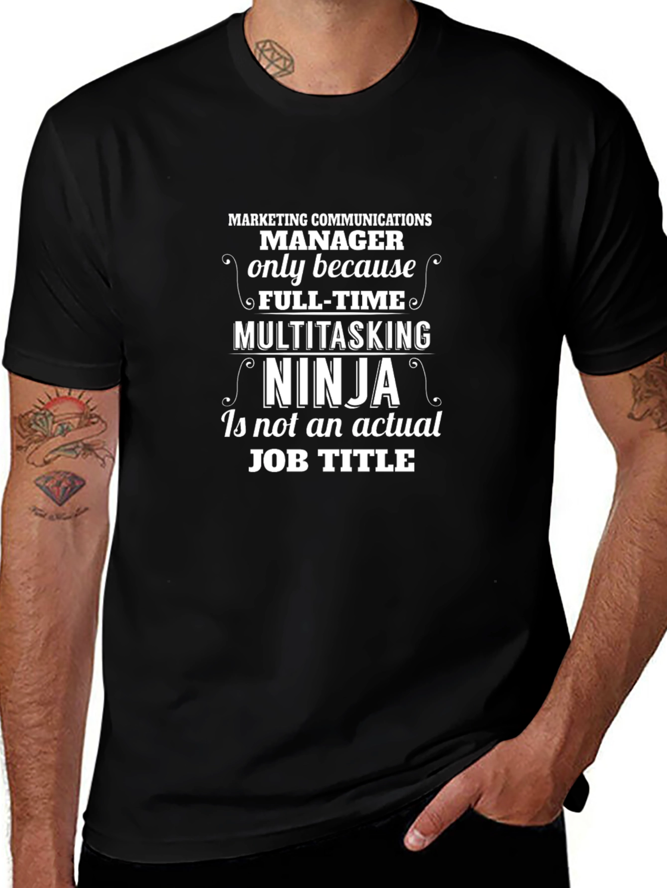 Marketing Manager Ninja Black T-Shirt