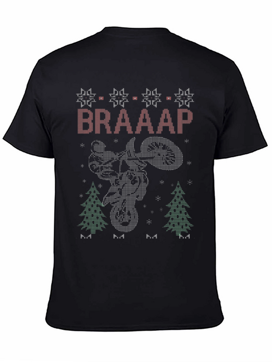 Braaap Motorcycle Christmas Sweater T-Shirt