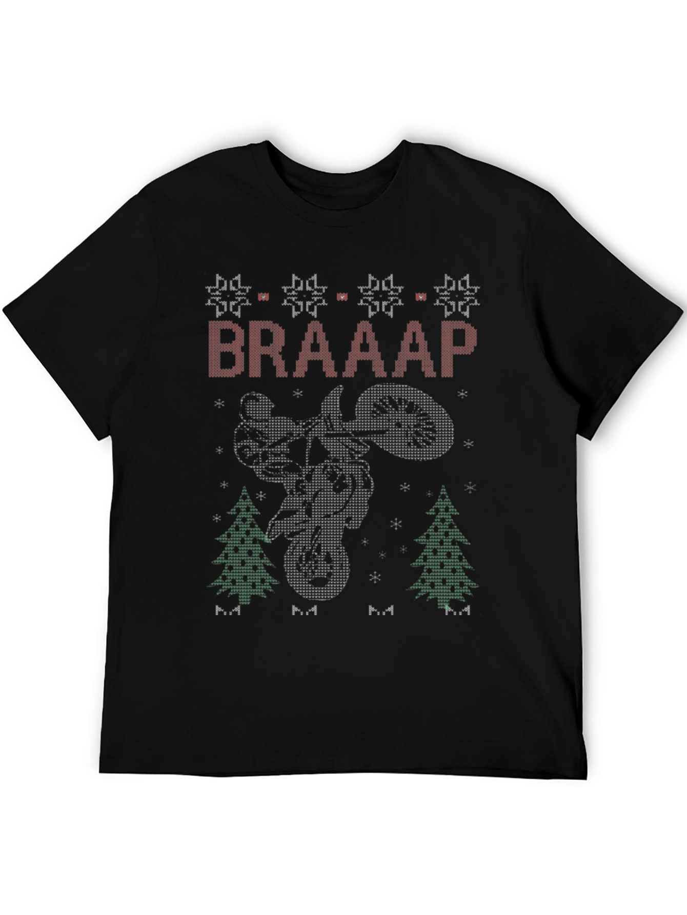 Braaap Motorcycle Christmas Sweater T-Shirt