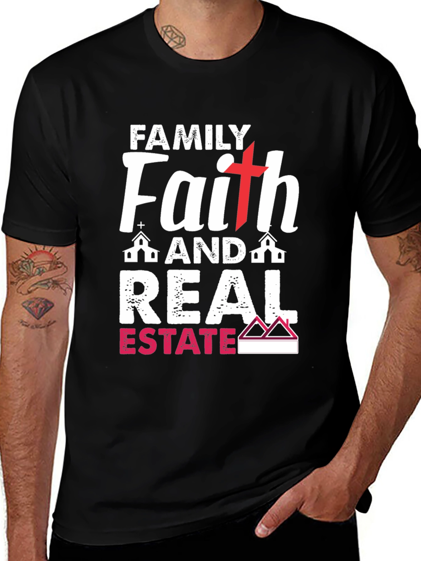 Family Faith Real Estate T-Shirt