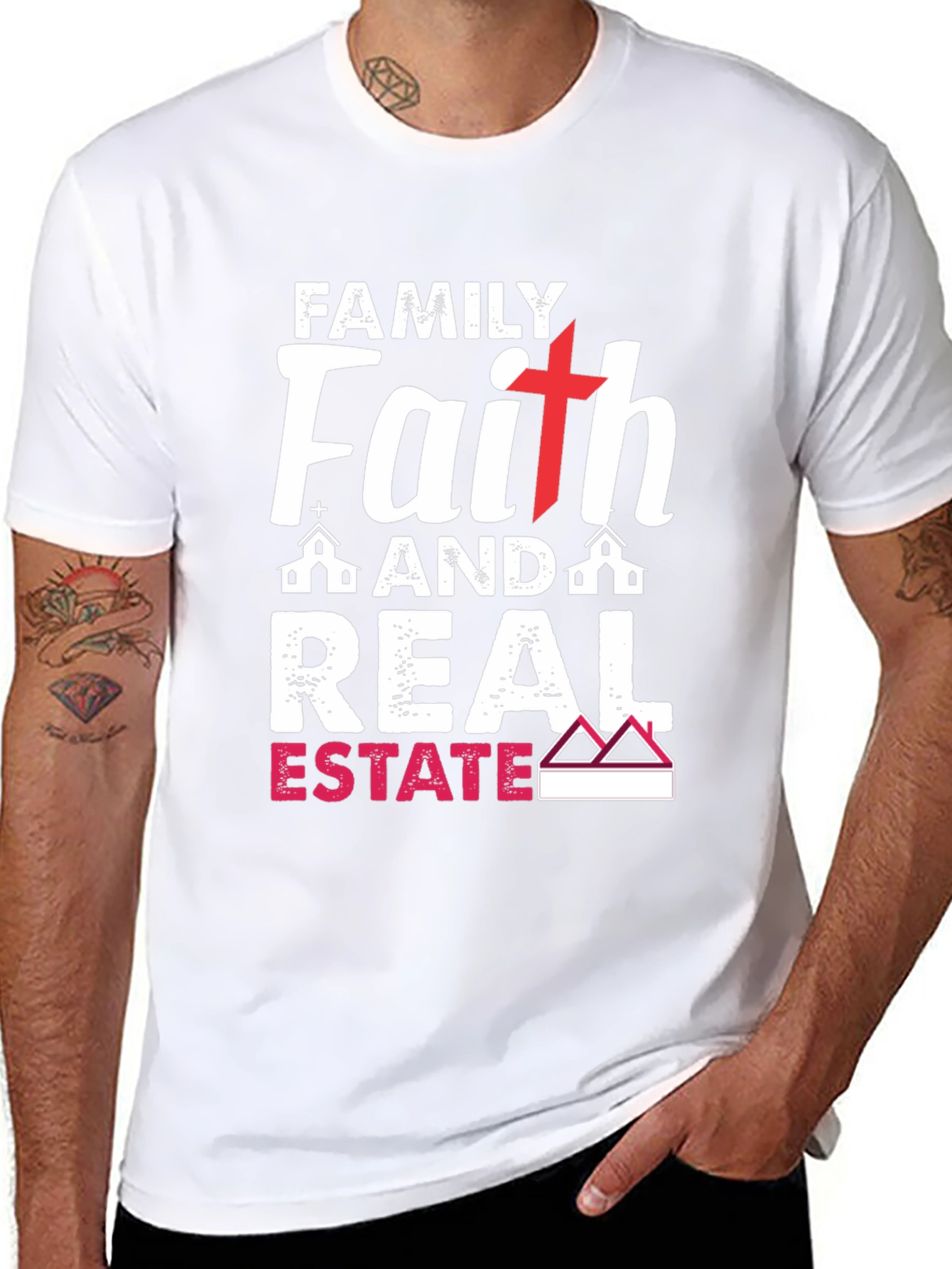 Family Faith Real Estate T-Shirt