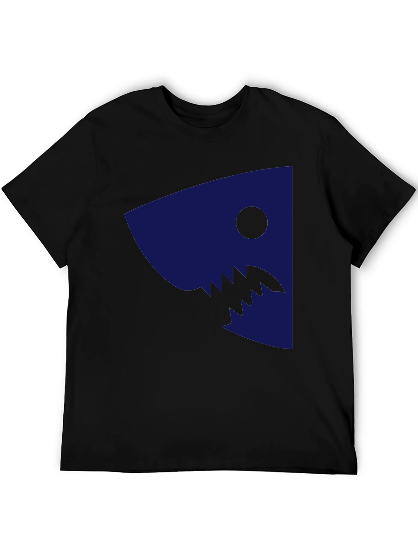 Shark Graphic Print Tee - Casual Cotton T-Shirt