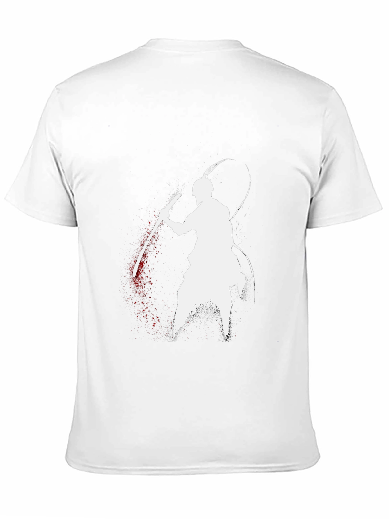 Samurai Warrior Graphic Tee - Black Cotton T-Shirt