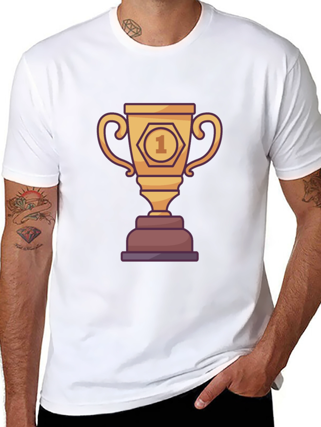 Trophy Graphic Tee - Winner T-Shirt