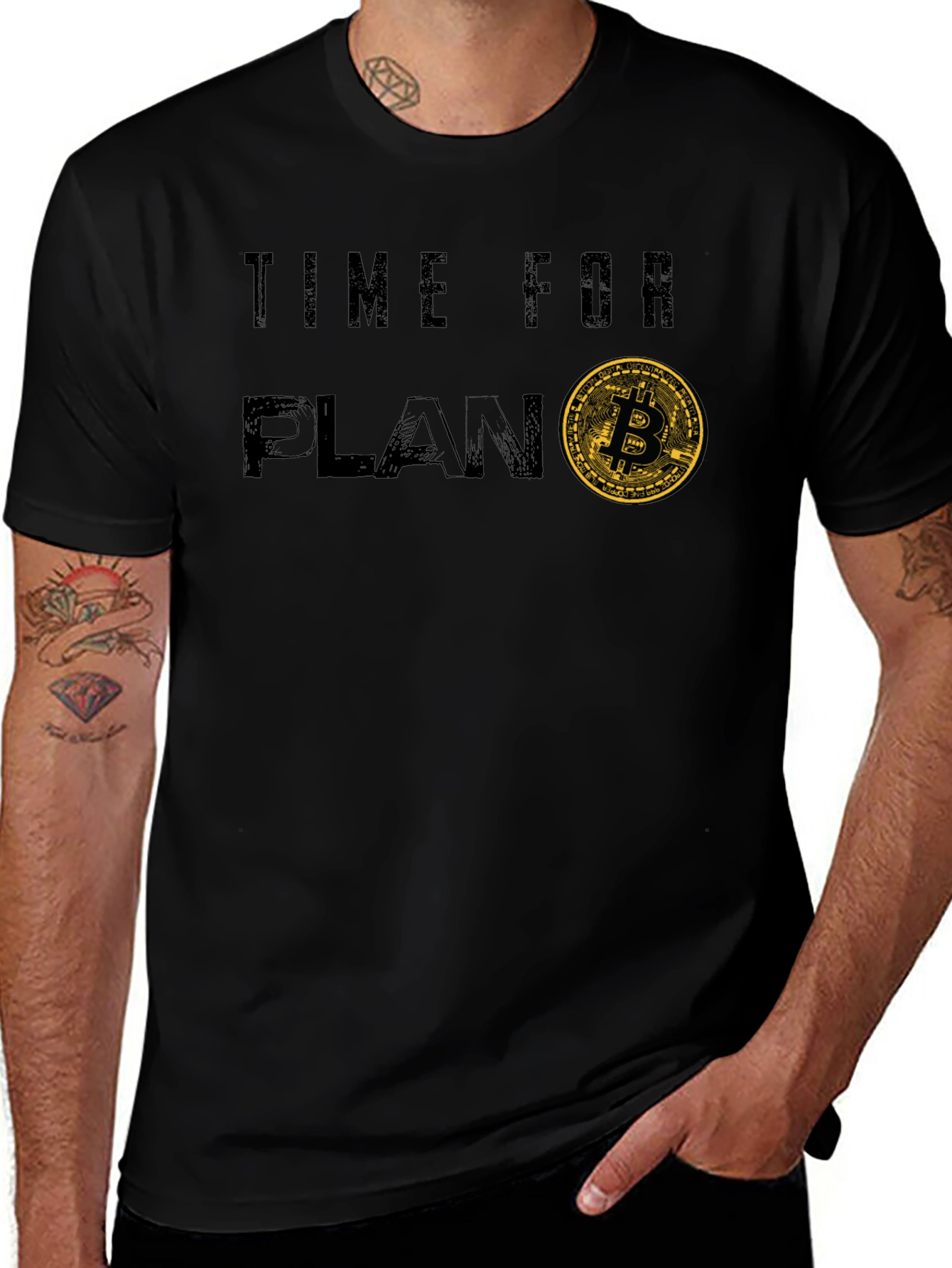 Time for Plan B Bitcoin Graphic T-Shirt