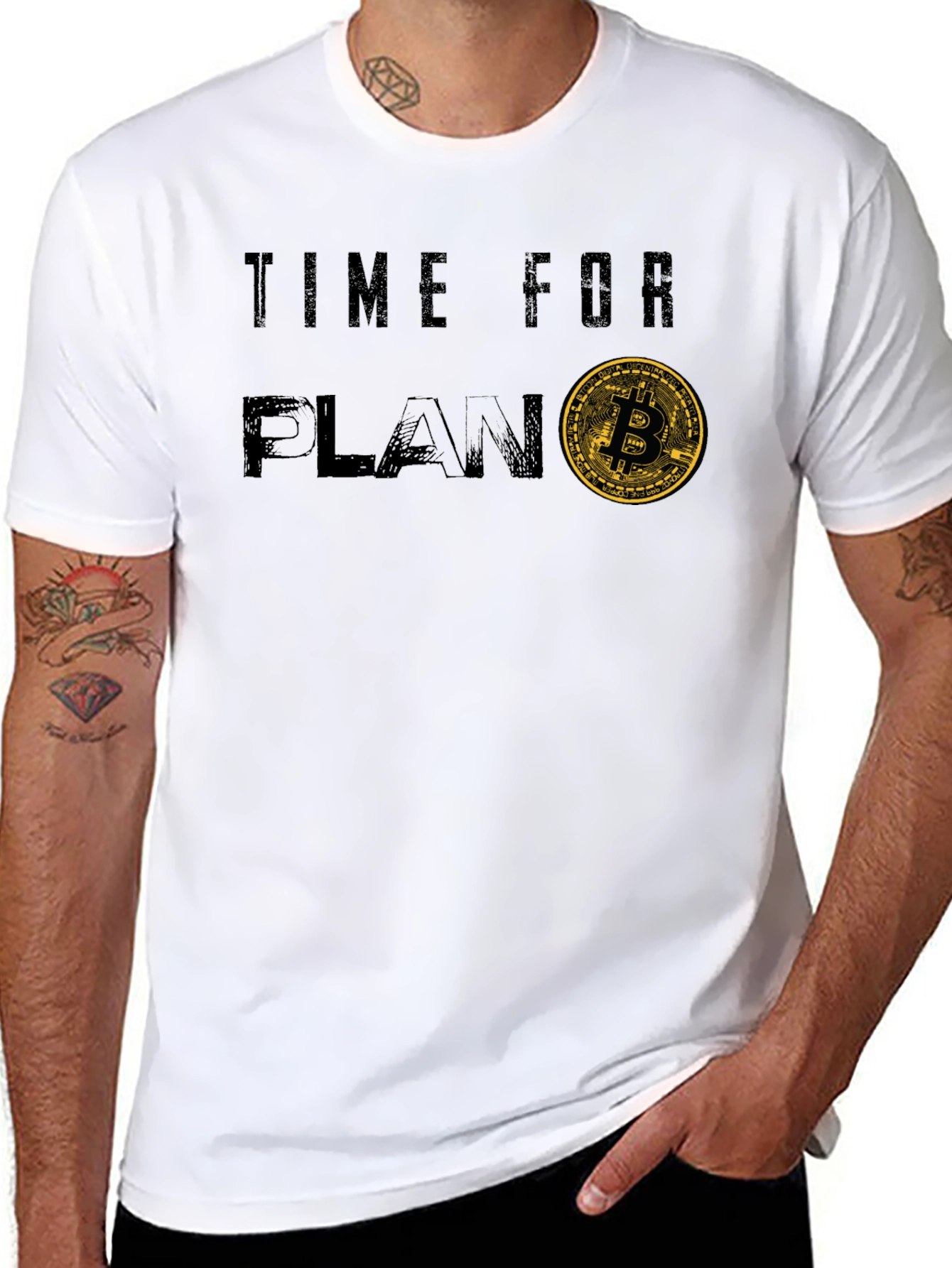 Time for Plan B Bitcoin Graphic T-Shirt