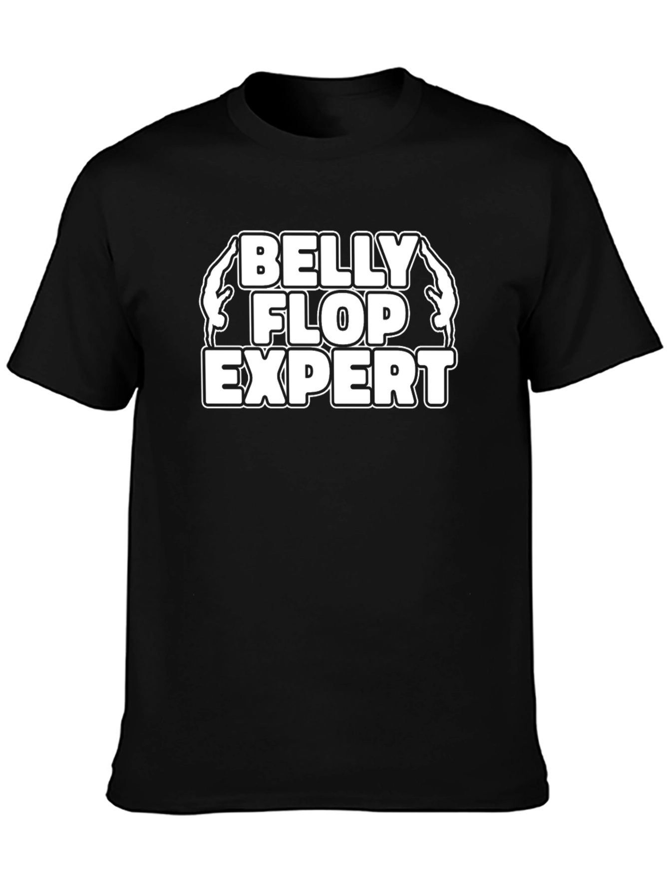 Belly Flop Expert T-Shirt - Humorous Diver Design