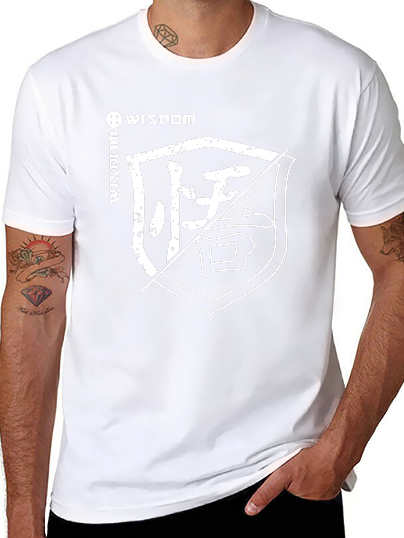 Wisdom Graphic Black T-Shirt
