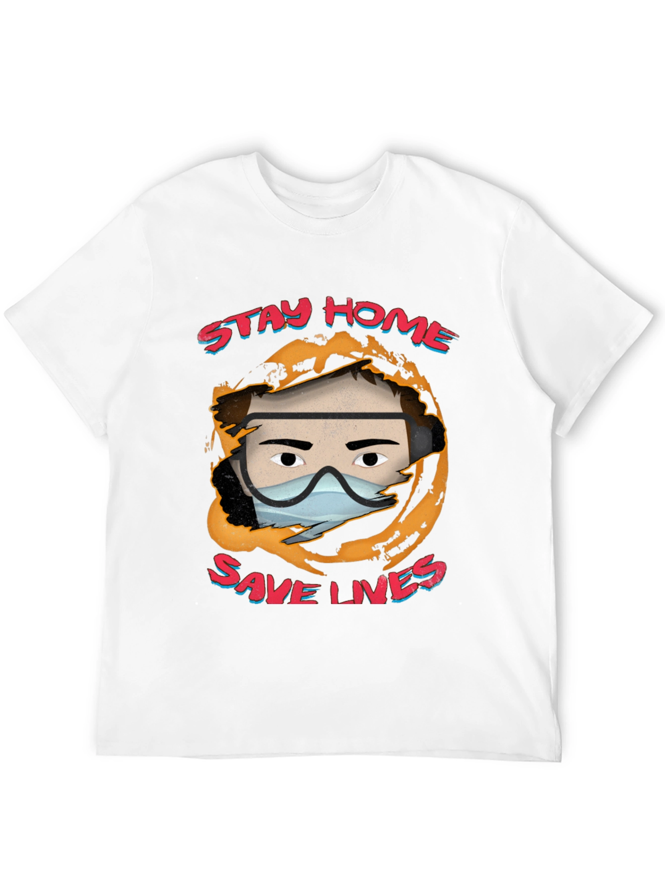Stay Home Save Lives Graphic Tee