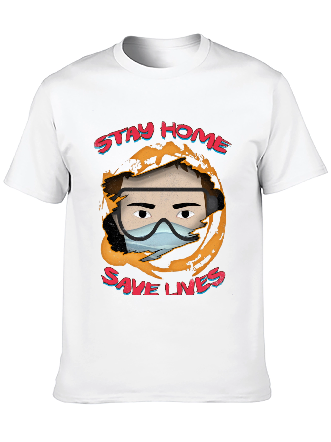 Stay Home Save Lives Graphic Tee
