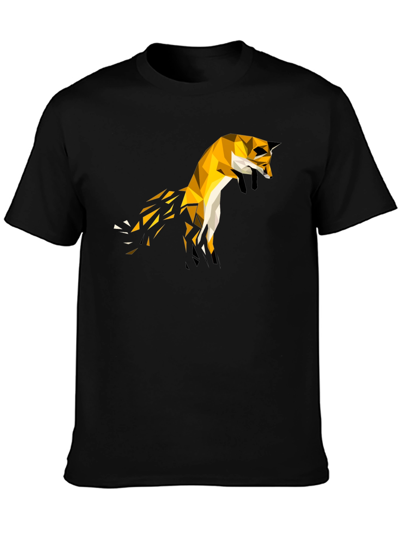 Geometric Fox Tee - Modern Graphic T-Shirt