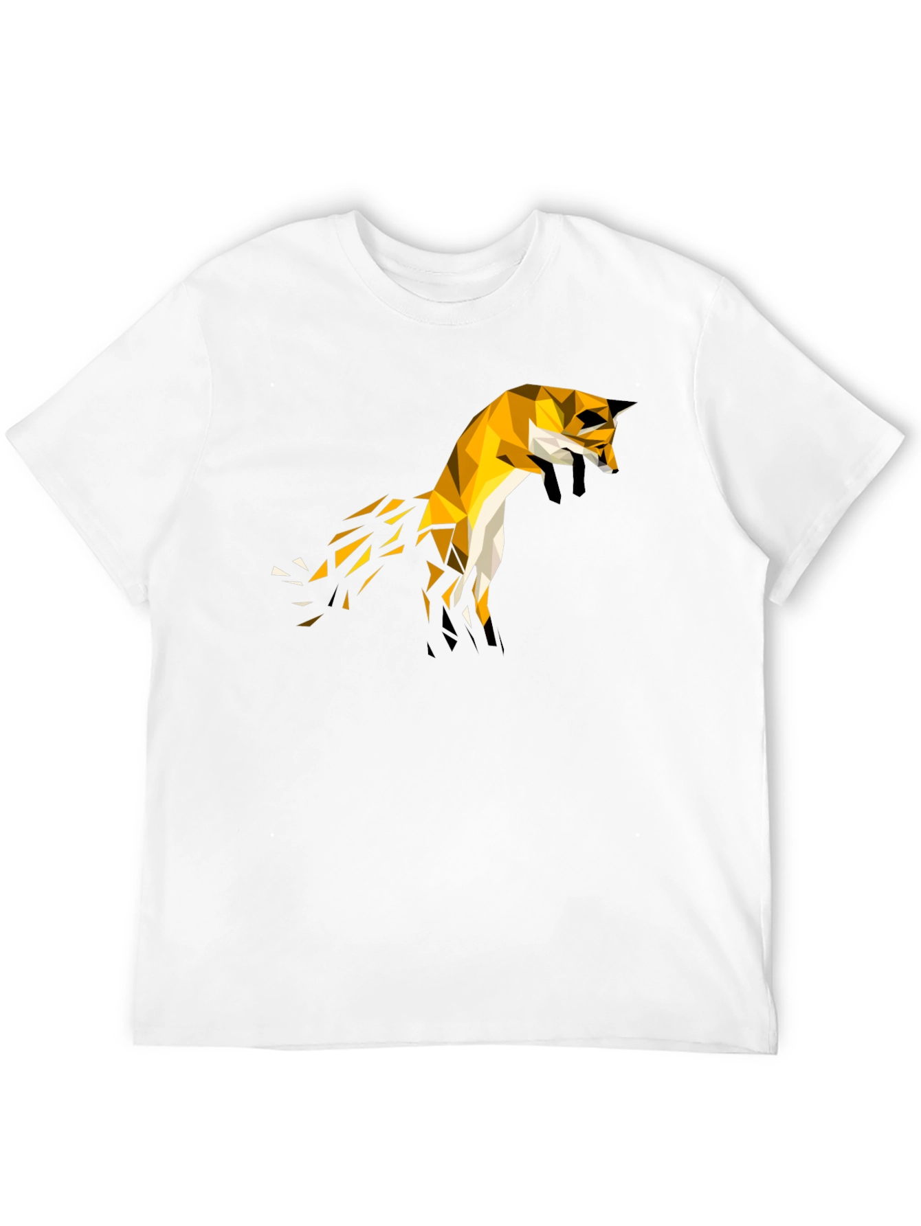 Geometric Fox Tee - Modern Graphic T-Shirt