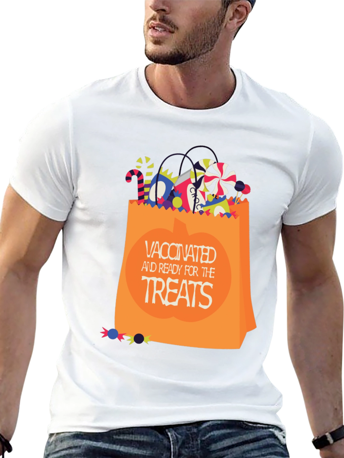 Vaccinated Ready for Treats Halloween T-Shirt