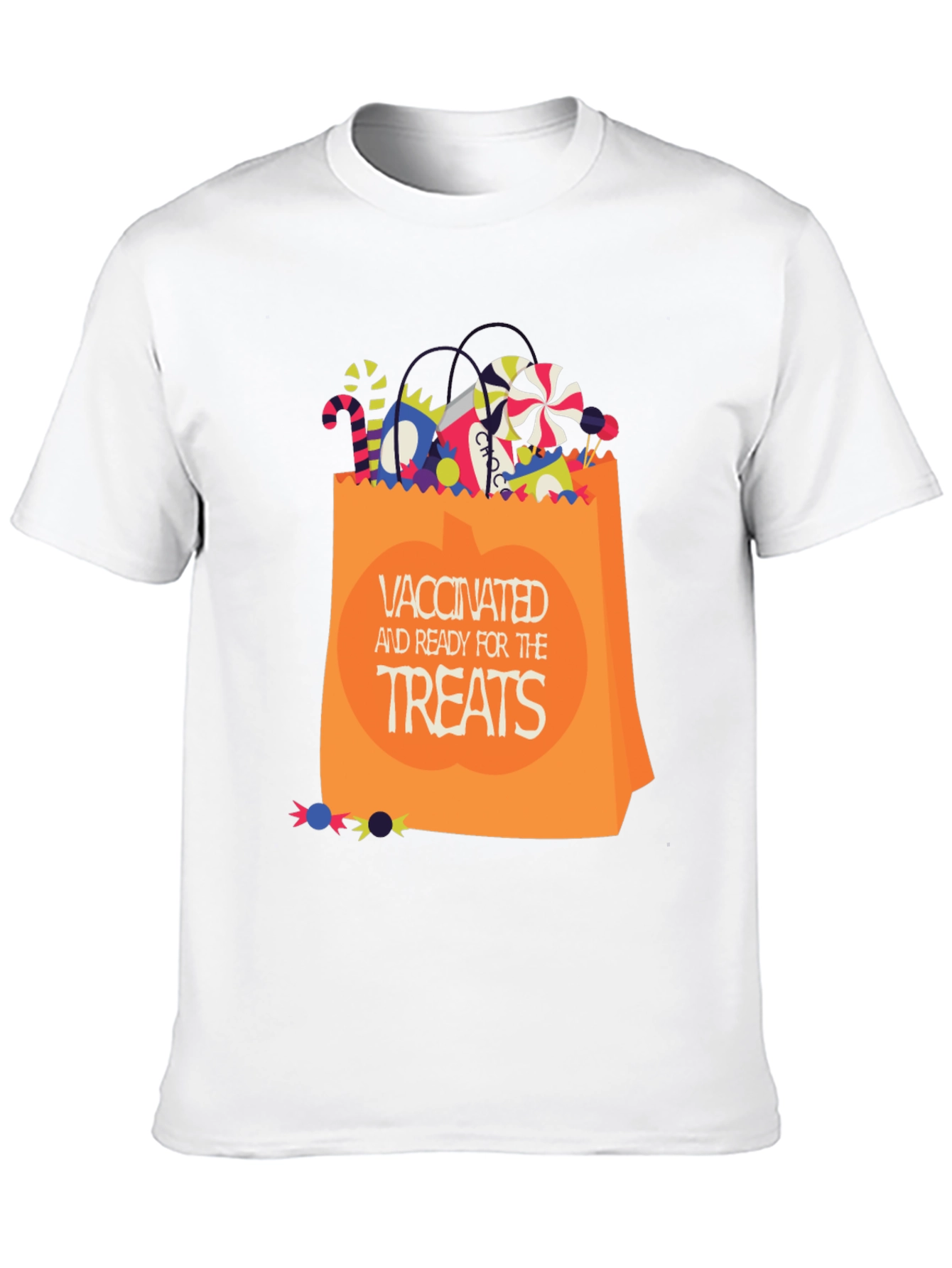 Vaccinated Ready for Treats Halloween T-Shirt