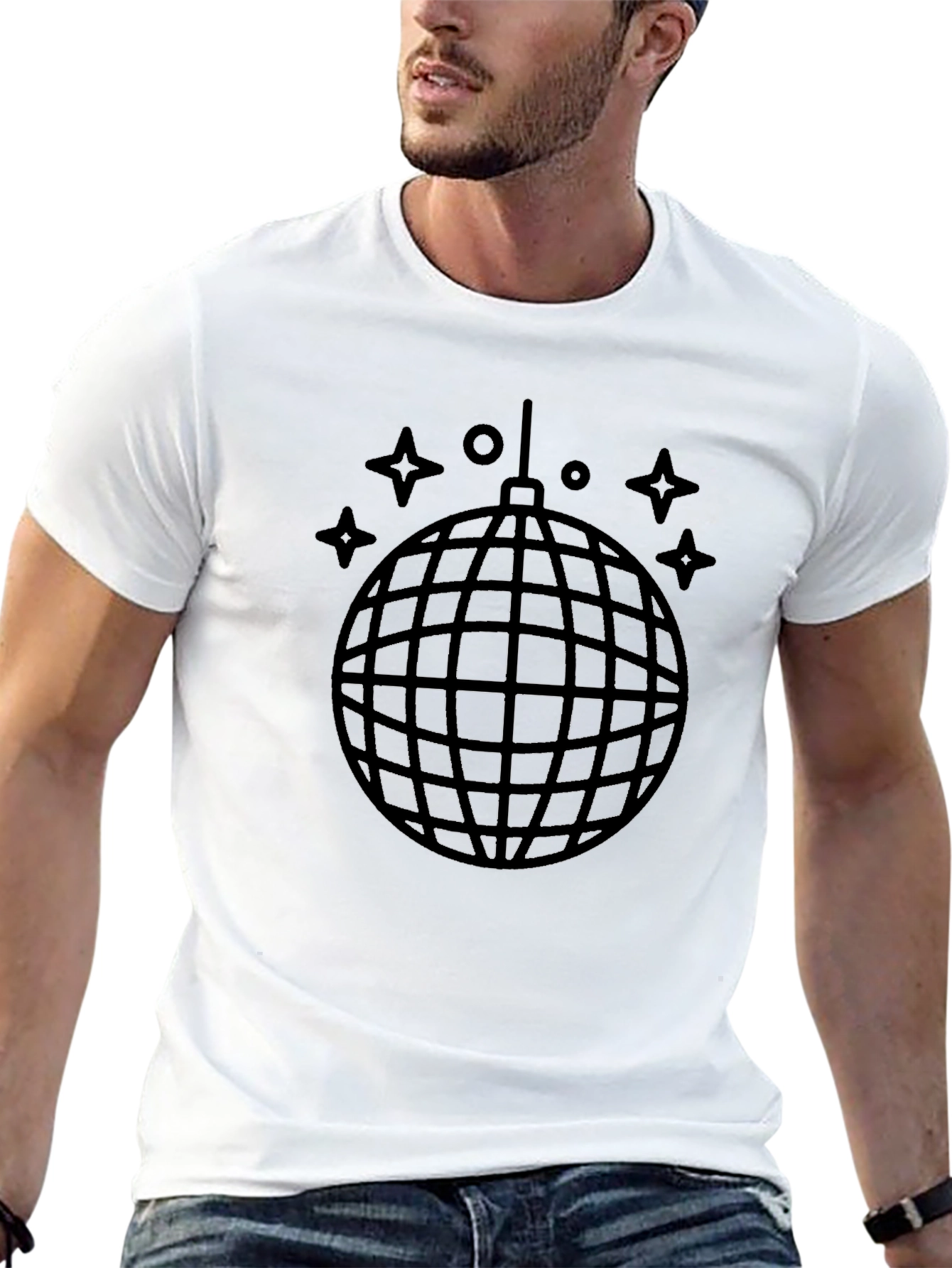 Disco Ball Graphic Tee - Party Ready