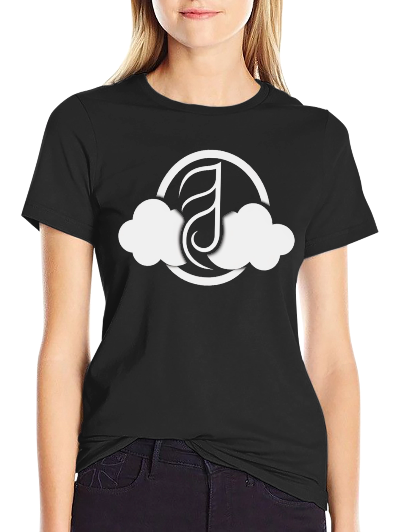 Cloud Logo Black T-Shirt