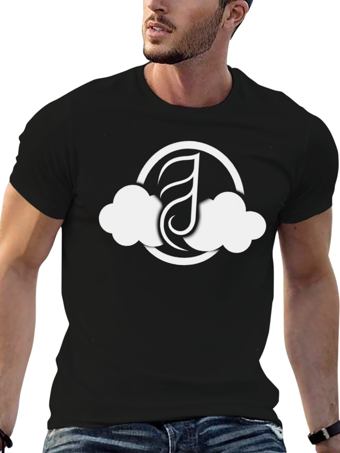 Cloud Logo Black T-Shirt