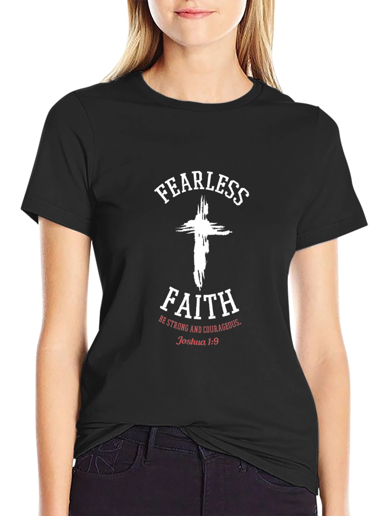 Fearless Faith Graphic Tee - Joshua 1:9