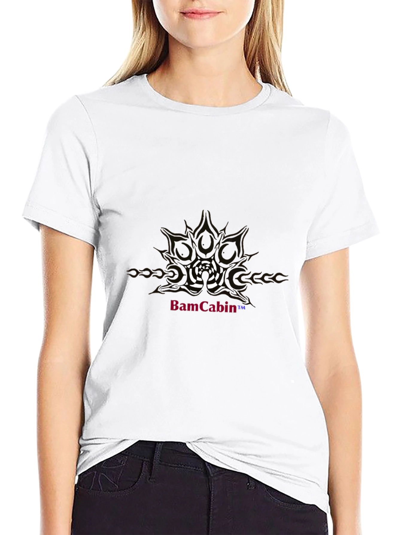Mens Black Graphic Tee - BamCabin Design