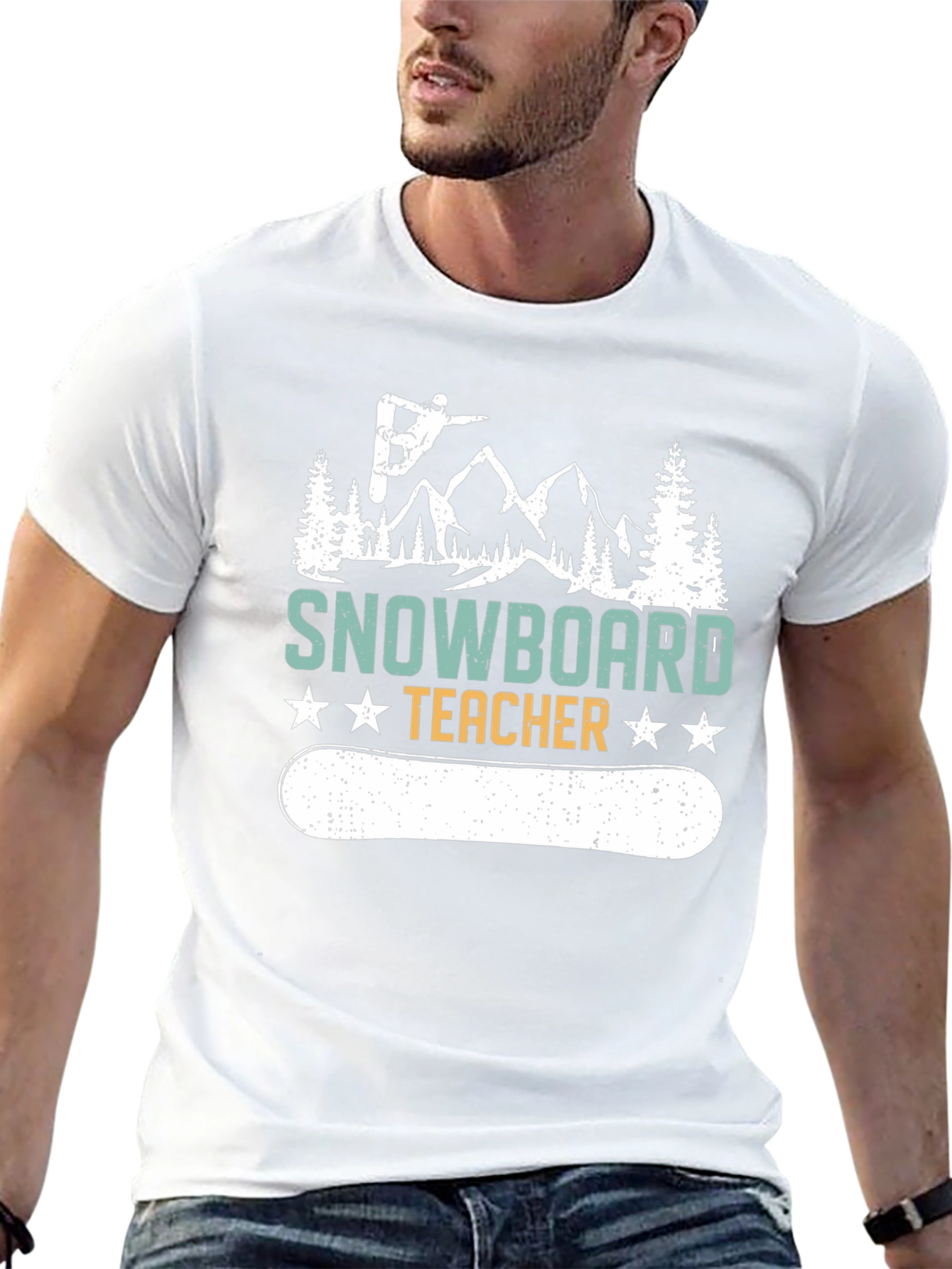Snowboard Teacher Graphic T-Shirt