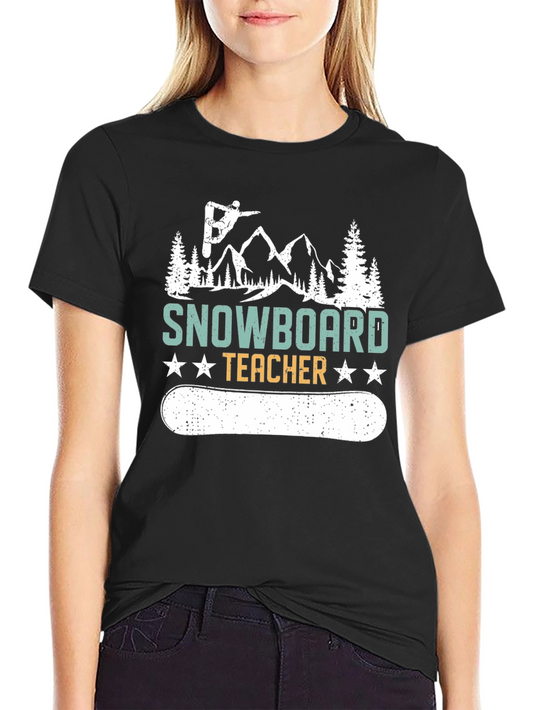 Snowboard Teacher Graphic T-Shirt