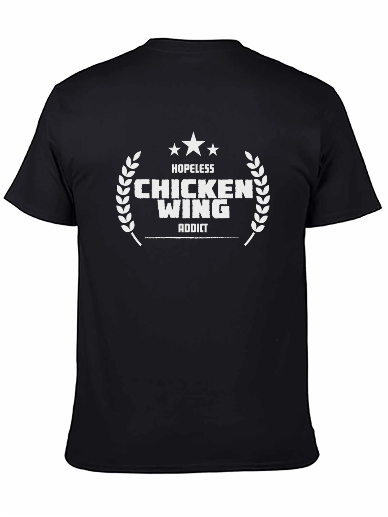 Chicken Wing Addict Black Graphic Tee