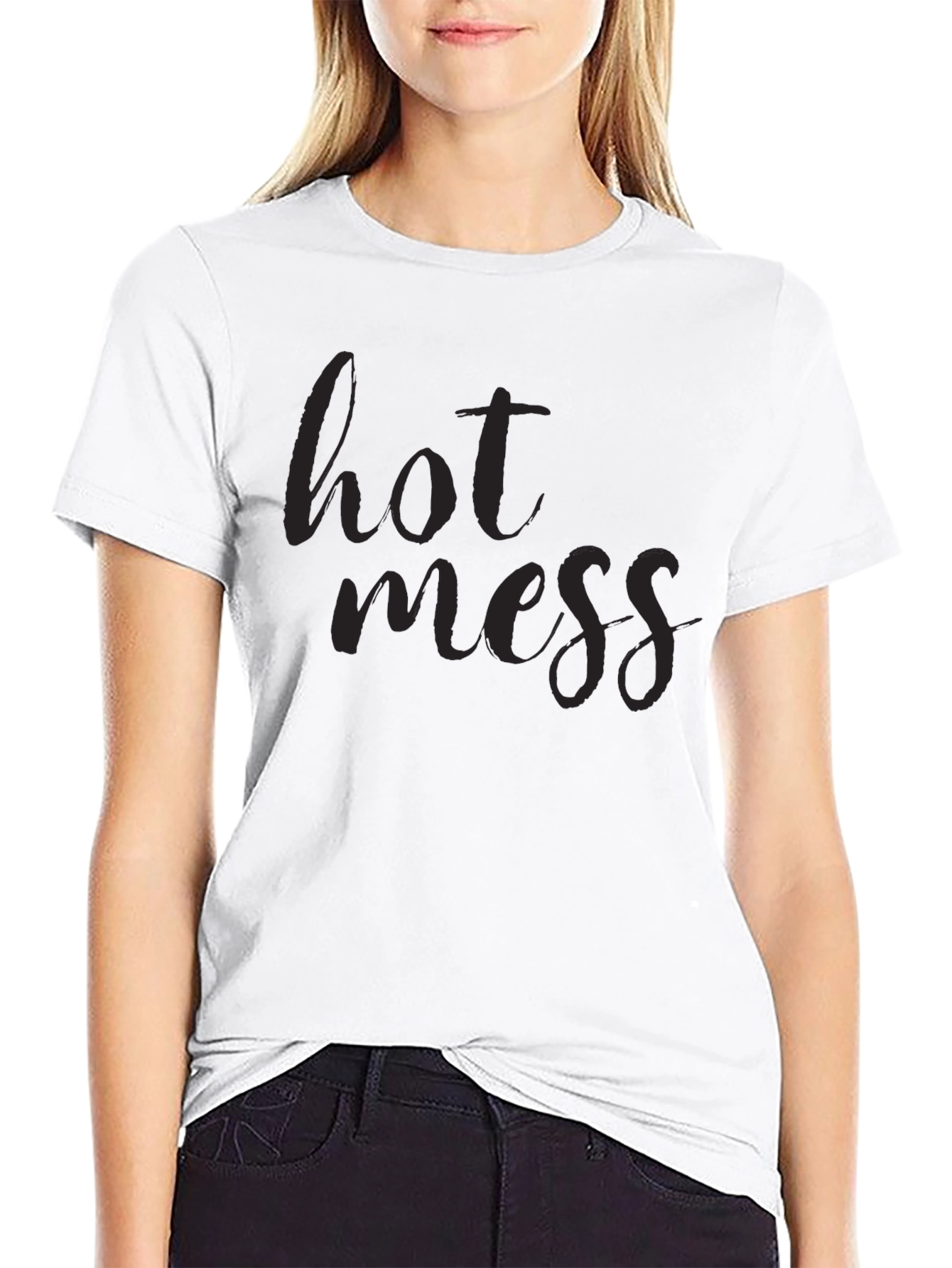 Hot Mess Graphic Tee - Unisex Cotton Blend T-Shirt