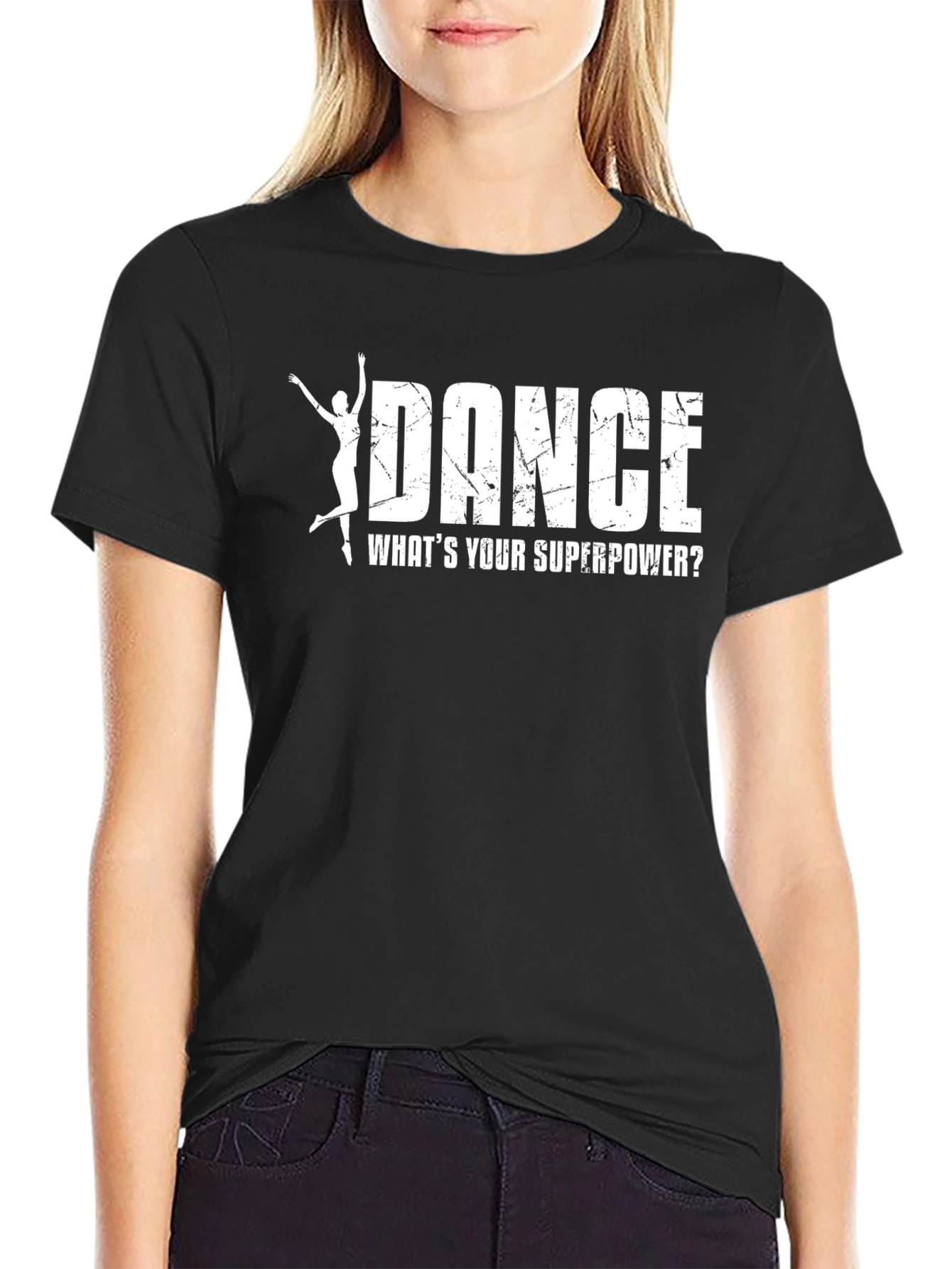 Dance Superpower T-Shirt - Black Cotton Tee