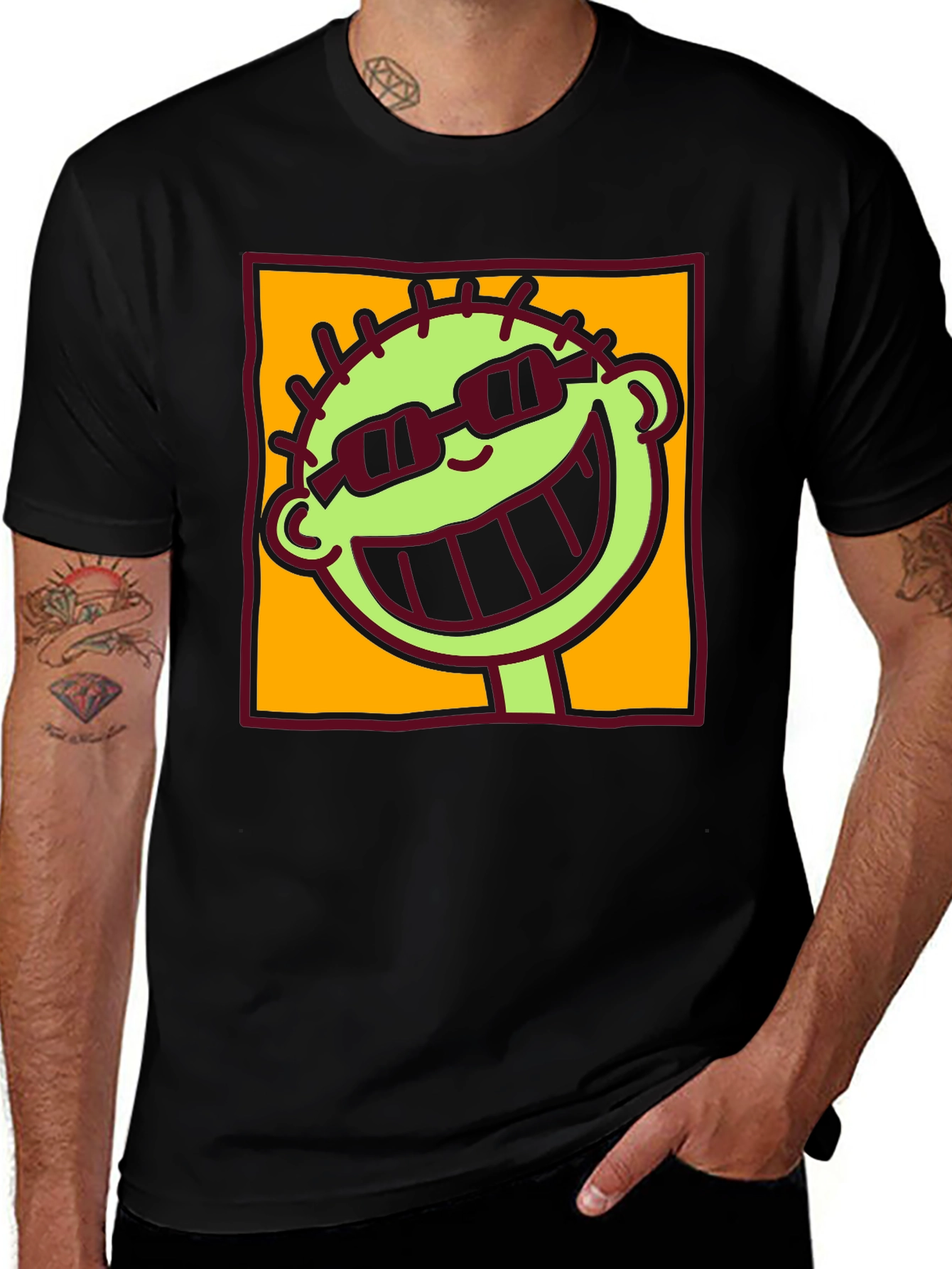 Cartoon Graphic Tee - Cool Dude