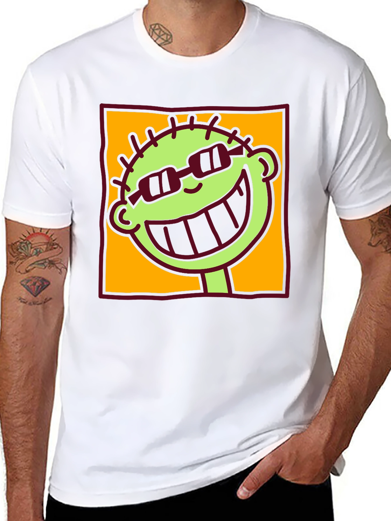 Cartoon Graphic Tee - Cool Dude