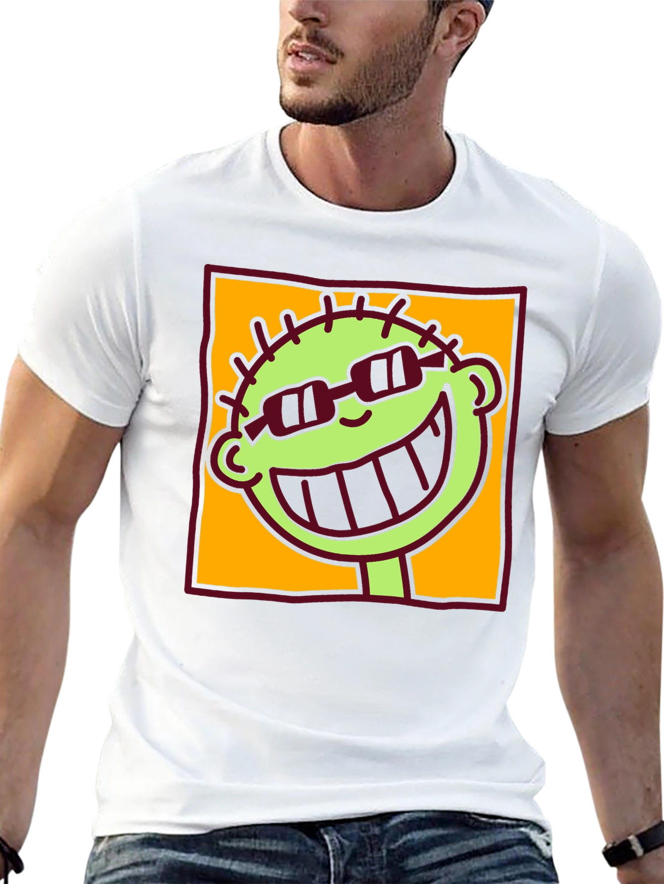 Cartoon Graphic Tee - Cool Dude