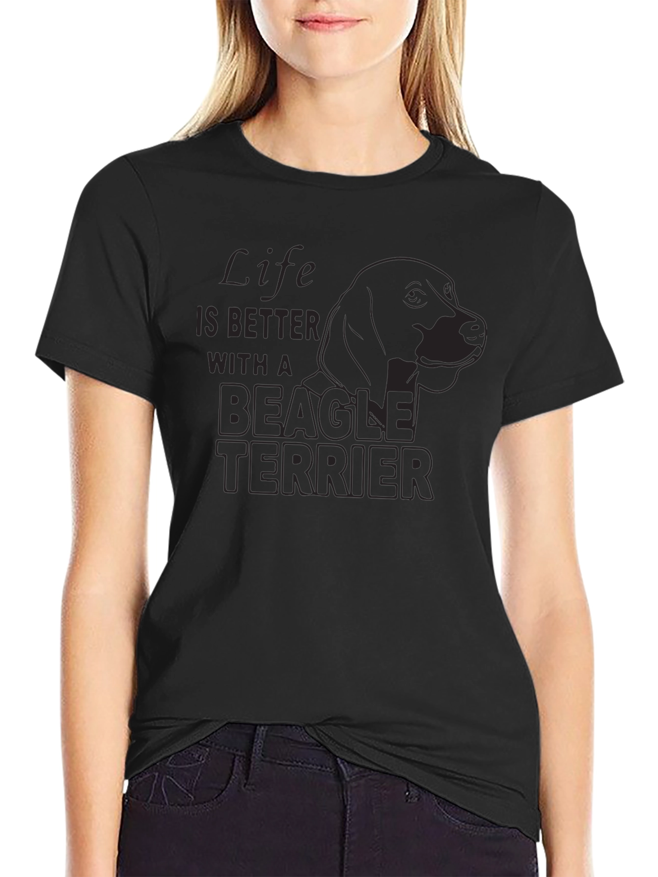 Life is Better With A Beagle Terrier T-Shirt