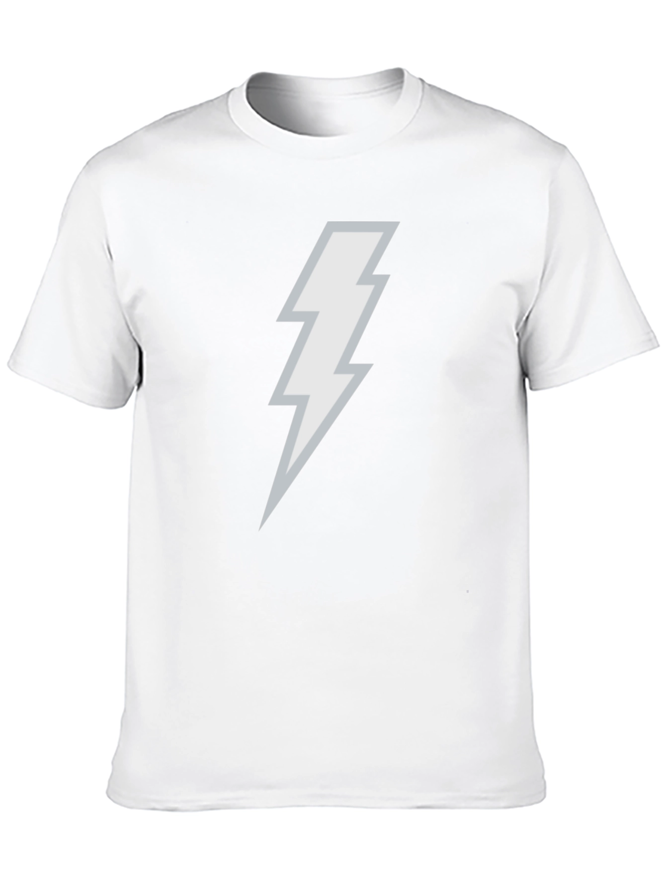 Lightning Bolt Graphic Tee - Black Cotton Blend