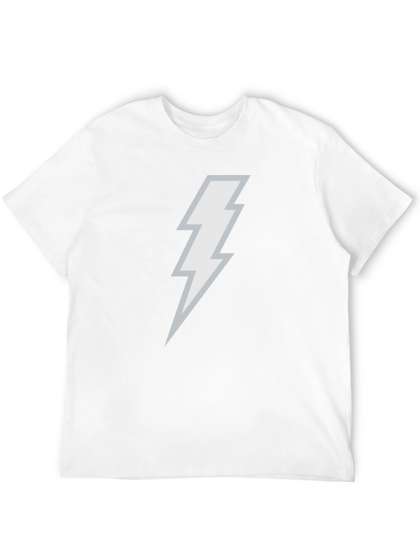 Lightning Bolt Graphic Tee - Black Cotton Blend