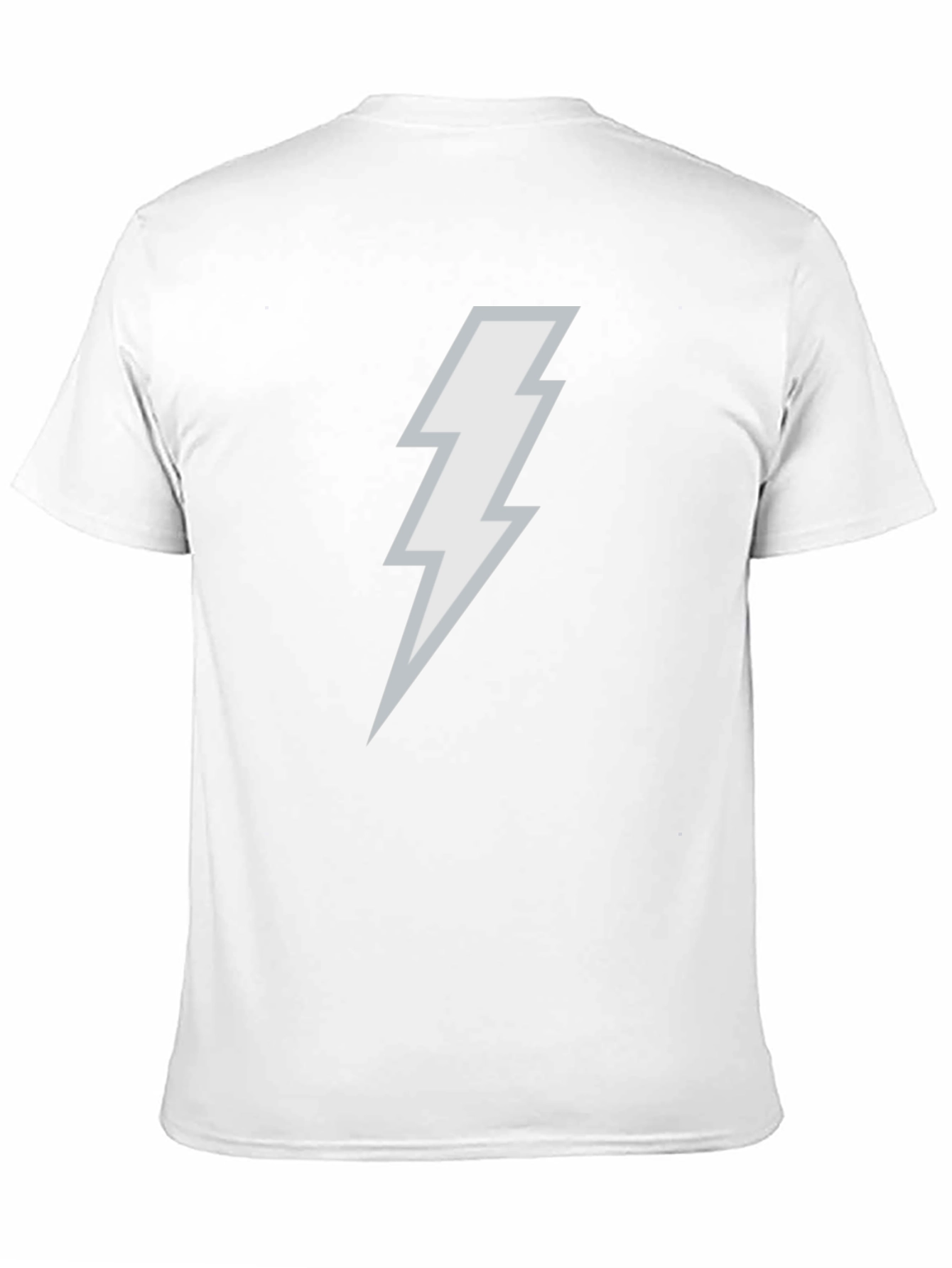 Lightning Bolt Graphic Tee - Black Cotton Blend