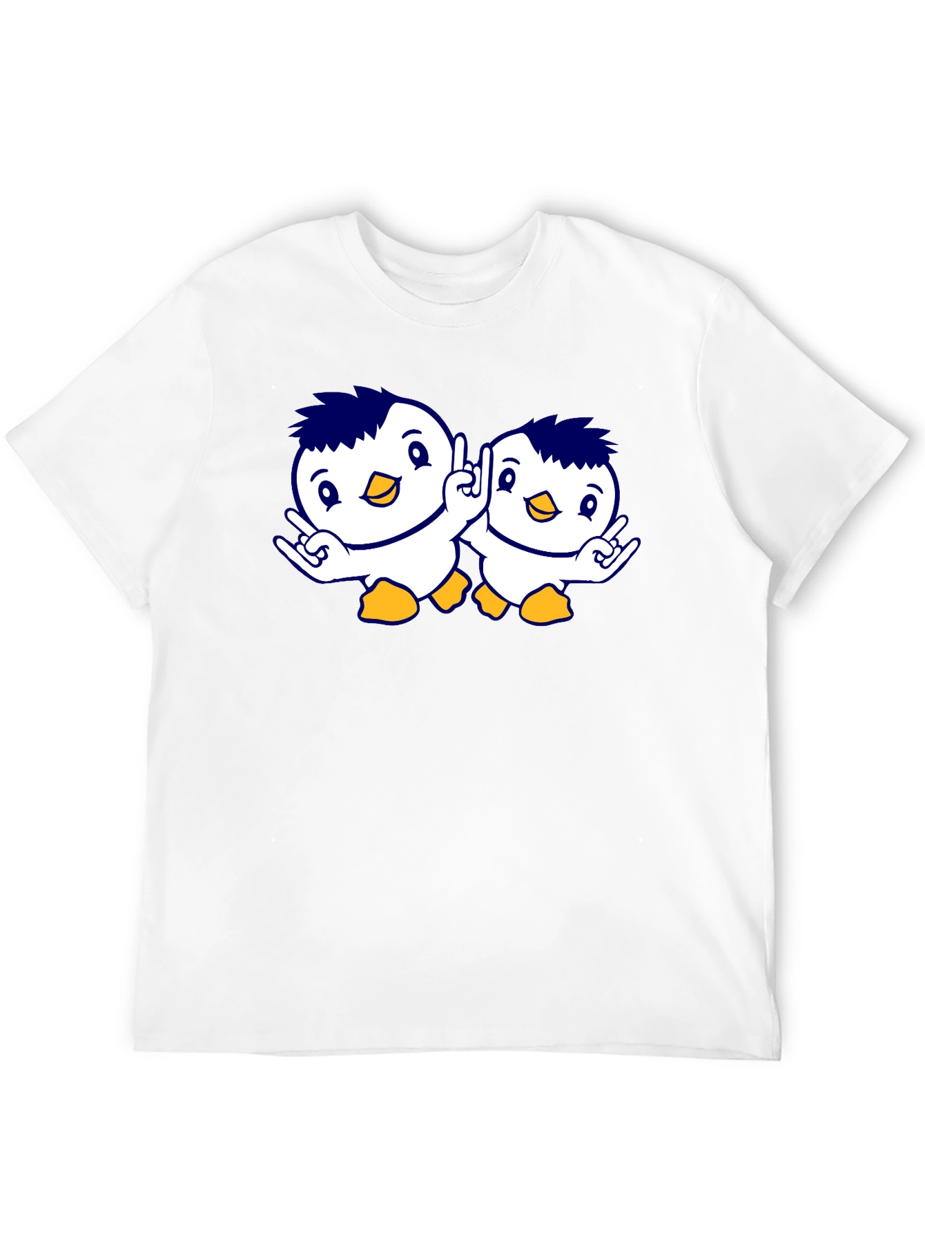 Cute Penguin Graphic Tee - Unisex Black T-Shirt