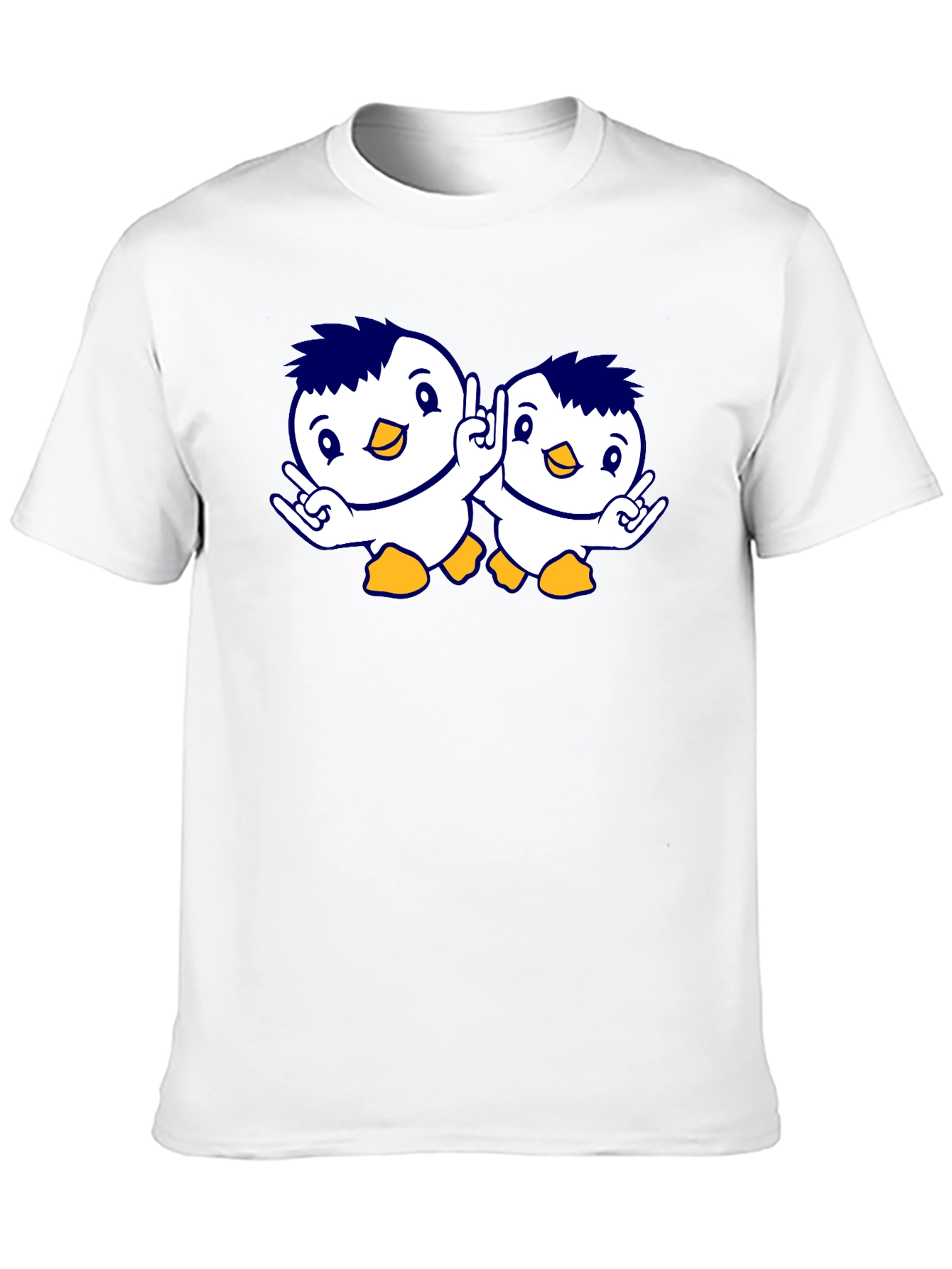 Cute Penguin Graphic Tee - Unisex Black T-Shirt